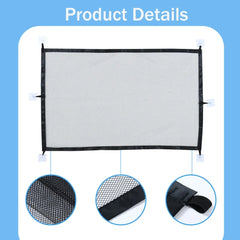 Pet Dog Barrier Fences With 6pcs Hook Pet Isolated Network Stairs Gate New Folding Breathable Mesh Playpen For Dog Safety Fence