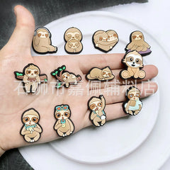 14-100pcs Lazy Tree Sloth Shoe Charms For Sandals,Shoe Decoration Accessories Shoe Pins Great Gift For Men Wom