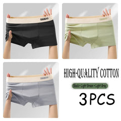 2/3PCS Cotton Men's Underwear Simple Fashion Comfortable Breathable Multi-Color Underwear Combination Sports Stretch Underwear