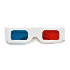 1Pc Universal 3D Glasses Cardboard Paper Glasses Portable Red Blue Cyan 3D TV Movie Game Glasses for DVD 3D Gaming Real Cinemas
