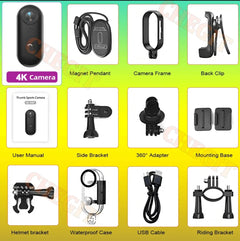 4K FHD 1080P Outdoor Sports Camera In Helmet Motorcycle Bike Sport Mini Filming Bicycle Action Body Cam And Video Recording