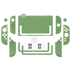 PlayVital Solid Color Protective Case for Nintendo Switch 2, Anti-Scratches Hard Shell Dockable Grip Cover with  Foldable Stand