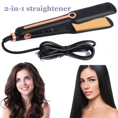 Hair Straightener Professional Ceramic Flat Iron Negative Ion Wide Plate Temperature Adjustable Straightening Iron Splint