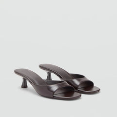 *Fashionable Sexy and Comfortable Casual Slippers for Women Summer New Hot Selling Square Toe Elegant High-heeled Slippers