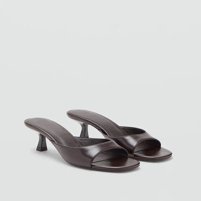 *Fashionable Sexy and Comfortable Casual Slippers for Women Summer New Hot Selling Square Toe Elegant High-heeled Slippers