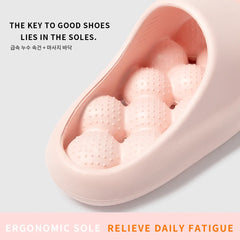 TZLDN Ergonomic EVA Unisex Bathroom Slippers Water-Leakage-Proof Massage Indoor Slippers Comfortable Breathable Casual Slippers