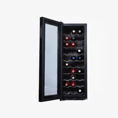 Electric Compressor Wine Cooler Frost Free Glass Door Beverage Fridge For Home Car RV Outdoor Use  Standing Mini Bar