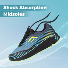 Fitville Trail Sports Shoes Breathable Wide Running Shoes For Men Sneakers Soft Cushioning Jogging Shoes for Relif Foot Pain