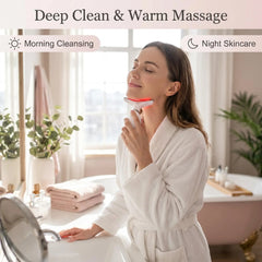 7 Colors LED Light Face Neck Beauty Device with Vibration Massage for