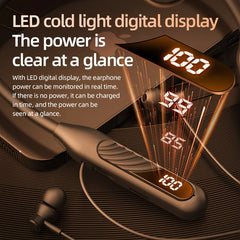 BT8 Wireless Bluetooth Earphones Headphones Outdoor Sports Headset V5.3 Display Button Control Earbuds for Music