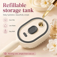 Electric Steaming Hair Straightener Brush Electric Spray Air Cushion