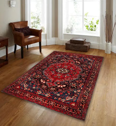 Style Carpet] Bohemian Persian Style Dark Pattern  Modern Home Decor Carpet Non-Slip Living Room, Bedroom, and Outdoor Use