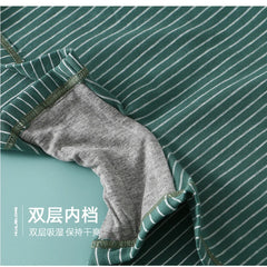 3PCS/Pack 100% Cotton Soft Panties Woman Trendy Striped Female Underwear Summer Breathable High Elastic Mid-rise Waist Boyshort