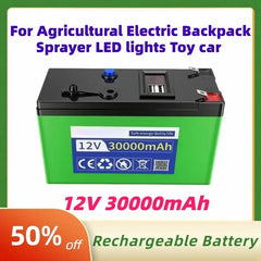 12V 30000mah Rechargeable Li-Polymer Battery Pack for Agricultural
