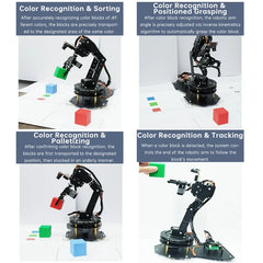 6 DOF Robotic Arm with Gripper Claw, PS2 Control, Metal Alloy, 20kg