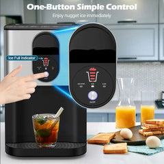 Countertop Ice Maker with Self-Cleaning, 56 lbs/Day, 0.63 Gal Tank for Home and Parties