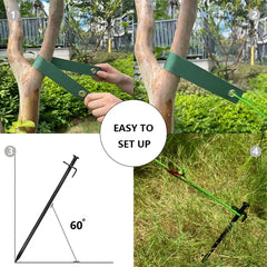 1SET Tree Stake Kits, Tree Stakes and Supports Kits for Young Trees Against Bad Weafor Newly Planted Tree Strap Garden Accessori