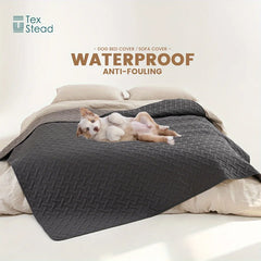 Brick Pattern Anti-Hair Pet Mat, Reversible Waterproof Dog Cushion
