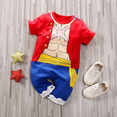Baby Romper 100% Cotton Summer Short Sleeve Anime Cosplay Costume Soft Infant Jumpsuit Newborn Boy Girl One-Piece Bodysuit 0-18M