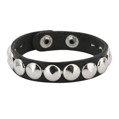 Punk Bracelets PU Leather Studded Bracelet Adjustable Goth Cuff Bracelet Gothic Rivet Buckle Wristband for Men Women Emo Jewelry