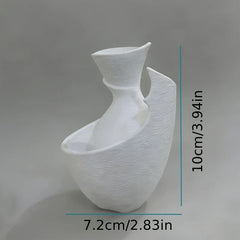 Minimalist Nordic Vase, Light Luxury Tabletop Ornament, Art Flower Arrangement Decor for Entryway Living Room
