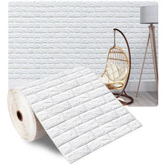 70cmx1/5/10m 3D Wallpaper Decoration Self-Adhesive Antique Foam Brick