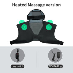Electric Heated Vest Massage Shawl - 3-Level Heat Timer - Shoulder Back Muscle Relax Joint Comfort Winter Warmth Elderly Care