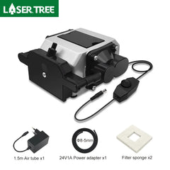 LASER TREE Air Assist Compressor DC 24V Laser Air Assist Pump for Laser Cutter and Engraver Adjustable 10-30 L/Min