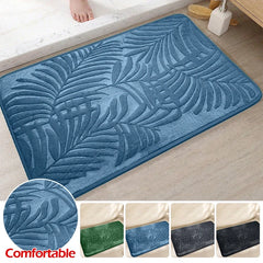 Absorbent Non-Slip Bathroom Rug Memory Cotton Bathrooms Floor Rugs