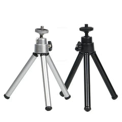 Mini Flexible Tripod 2 Section Stand Holder for Projector Camera Aluminum Alloy Desktop Tripod for Mobile Phone