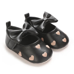 0-1year Baby Shoes Infant Pre-Walker Shoes Girls Princess Bow Shoes