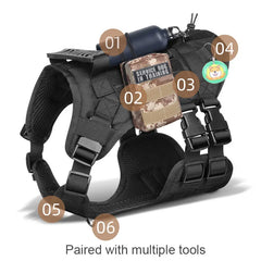 Military Large Dog Harness Pet German Shepherd Training Vest Tactical Dog Harness And Leash Set For Dogs Accessories