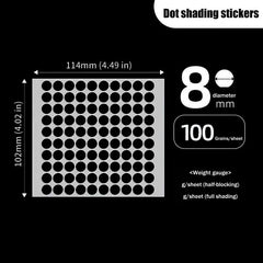 100pcs Black Light-Blocking Stickers For VR Glasses AI Intelligent Glasser Record Video Shading Sticker Privacy Stickers