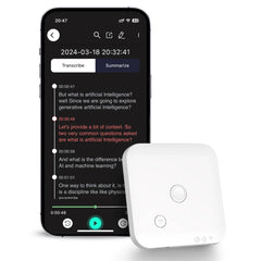AI Powered Voice Recorder and Call Recorder with Speech-to-Text, Summarization, Translation, Supports 100 Languages, 64GB