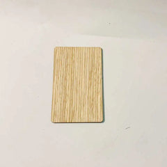 1pcs  12 colors wood 13.56mhz NFC Blank Bamboo black walnut cherry beech Wooden Membership Card NFC Contactless Business Card