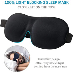 3D Sleep Mask Blindfold Sleeping Aid Soft Memory Foam Eye Mask for