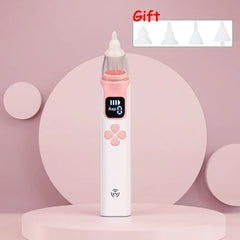 3-in-1 Portable Nasal Aspirator Nasal Vacuum Cleaner Rechargeable Sniffling Equipment Safe Hygienic Nose Snot Tool for Kid Baby