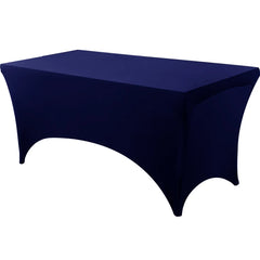 Spandex Tablecloth Tight Fitted Washable and Wrinkle Resistant Stretch Rectangular Patio Table Cover for Event Wedding Parties