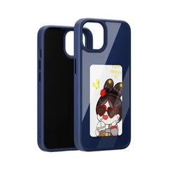 NFC Smart Screen Projection E Ink Painting Picture Phone Case For iPhone 17Pro Max 16 15 14 13 12Pro Cartoon Cover Battery Free