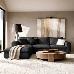 Modular Cloud Sectional Sofa, No Assembly Boneless Couch, High Back Pillows, Living Room & Apartment Durable Fabric, Customized