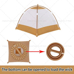 Camping Simulation Small Tent Model Removable Toy Decoration Camping