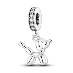 Charms Bead 925 Sterling Silver Pink Butterfly Luminous Firefly Dangle