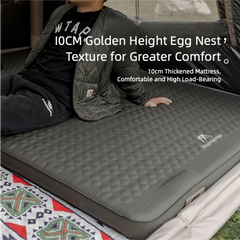 Mountainhiker Outdoor Camping with Air Pump Air Cushion Mattress Automatic Inflatable Bed Portable Outdoor Inflatable Mat Cheese