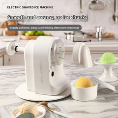 Automatic Ice Shavers Mini Electric Ice Crusher for Outdoor Camping New Shaved Ice Milkshake Maker Household Shaved Ice Machine