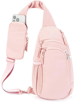Sling Bag Nylon Crossbody Bags For Women with Anti-theft RFID Blocking Pocket Cross Body Purse Adjustable Shoulder Strap