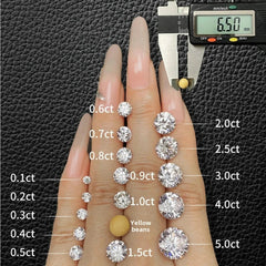 Messi Jewelry With IGI GIA Certificate Round Lab Grown Diamonds 0.5~0.6ct 0.7~0.8ct 0.8~0.9ct 1~1.1ct 1.5ct 1.6~1.7ct Wholesale