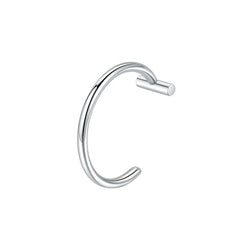 1PC Stainless Steel Fake Nose Ring Hoop Septum Rings Non-Pierced C