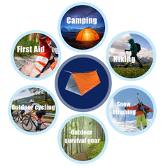 2-Person Outdoor Camping Tent Waterproof Lifesaving Tent Emergency