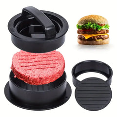 Burger Press Mold & Patty Press Maker -3 in 1 Stuffed Hamburger Patty