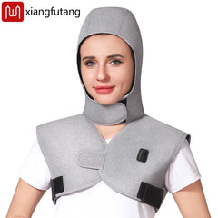 Red Light Electric Heating Hooded Vest Support Thermal Waterproof Adjustabe Massage Warmer Brace Warm Jacket Back Massage